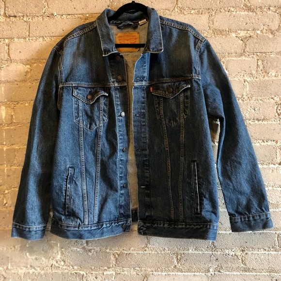 Levis Trucker Jean Jacket Size Xxl 